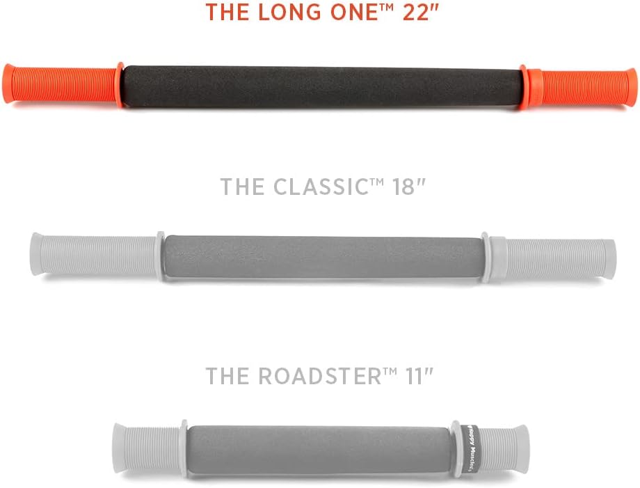 Tiger Tail 22in Massage Stick Portable Roller, Handheld, Deep Tissue Foam Roller, Body Massage and Myofascial Release Tool for Legs, Neck, Calves, Thighs, Shins & Back, The Long One 22, Made in USA