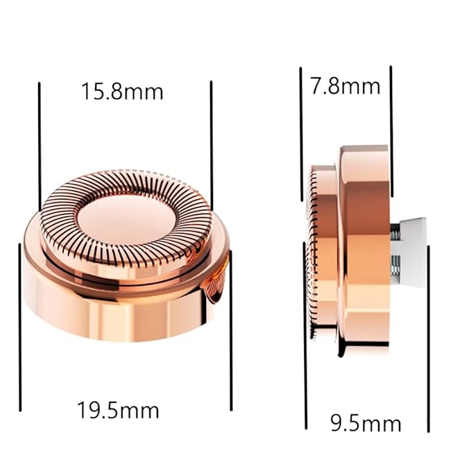 Replacement Heads For Finishing Touch Flawless Facial Hair Remover,Women Hair Removal Shaving Head First Generation (6PCS, GEN 1)