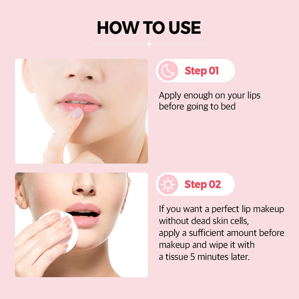 Klavuu Lip Mask Sleeping Pack (0.7oz) – Overnight Deep Hydrating Korean Lip Balm Treatment for Very Dry, Chapped Lips | Lip Lightening & Plumping with Instant Hydration | Gentle Exfoliating (Vanilla)