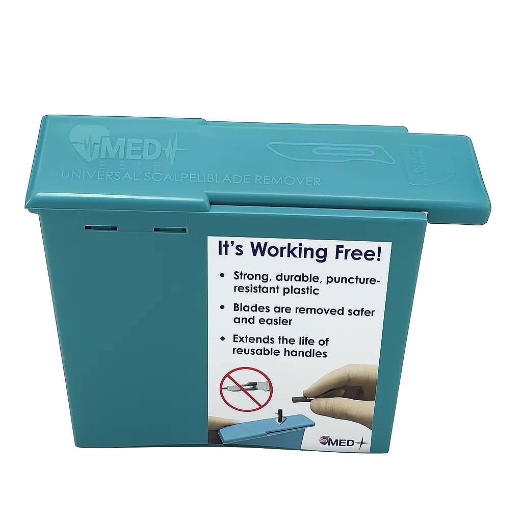 Scalpel Blade Remover, Handheld Disposable Sharps Container, Blade Disposal for Dermaplaning Razor Blade Remover Box Dermaplane Blade Remover Box