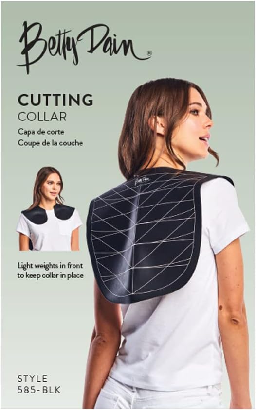 Betty Dain Hair Cutting Guide Collar, Angular and Straight Cutting Guidelines, Weighted, Non-slip, Waterproof Rubber Material