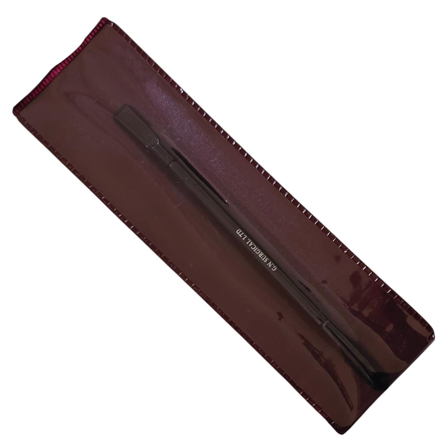 Professional Stainless Steel Cuticle Pusher, Dual-Ended, Matte Black