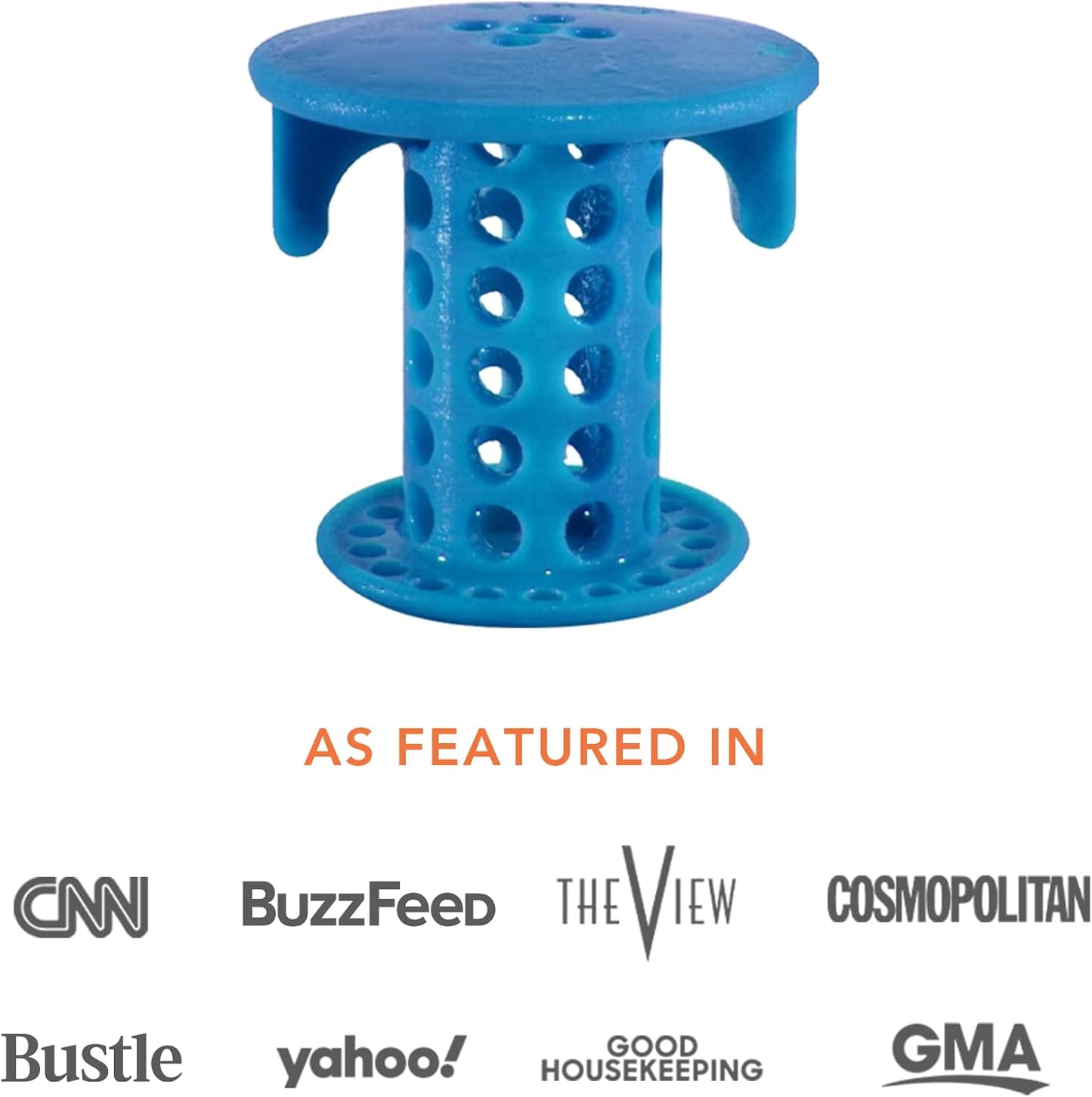 SinkShroom The Revolutionary Sink Drain Protector Hair Catcher/Strainer/Snare, Blue