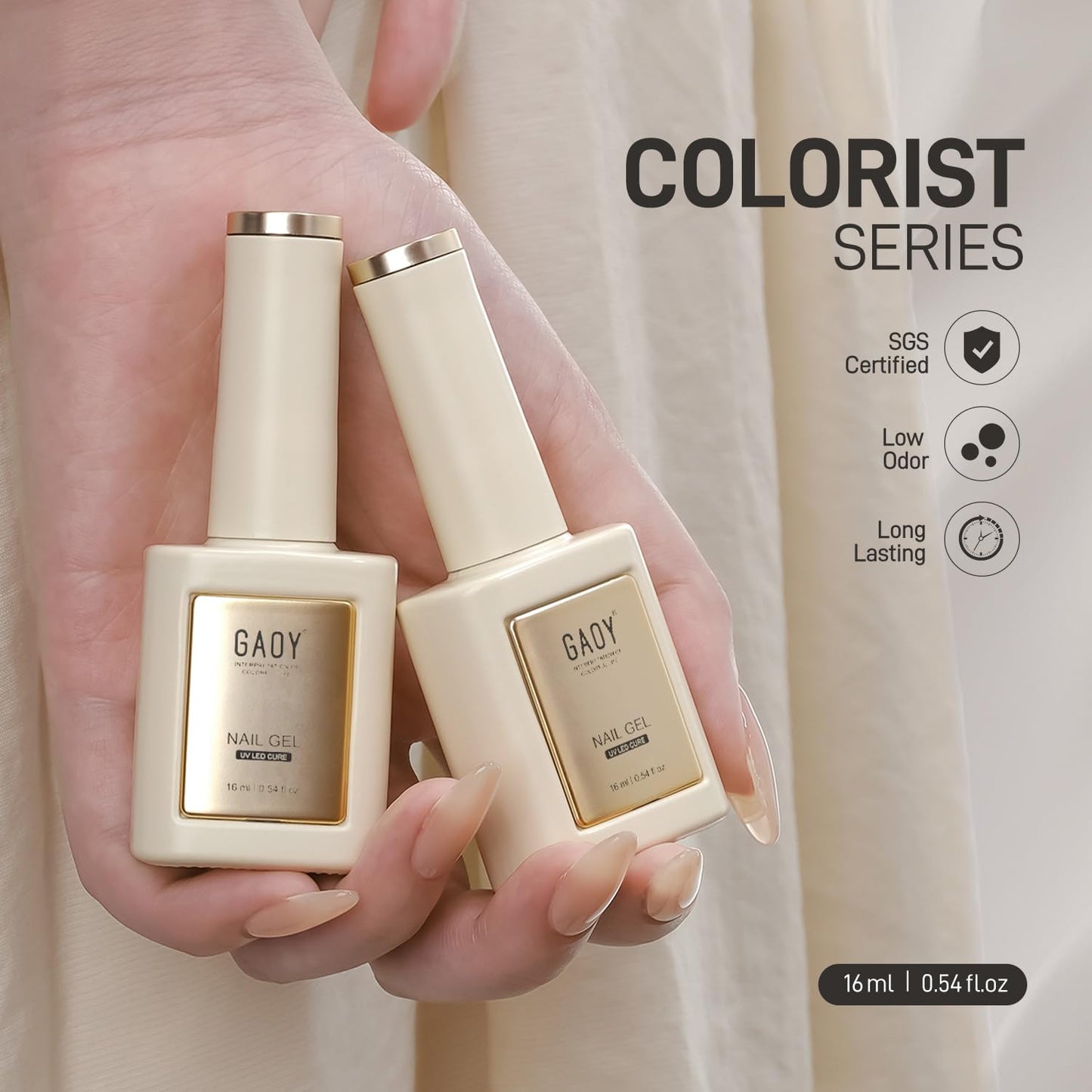 GAOY 16ml Rubber Base Gel, Jelly Builder Base Nail Gel Nude Sheer Pink, 3-in-1 Soak Off Nail Strengthener, 02 Nude Jelly