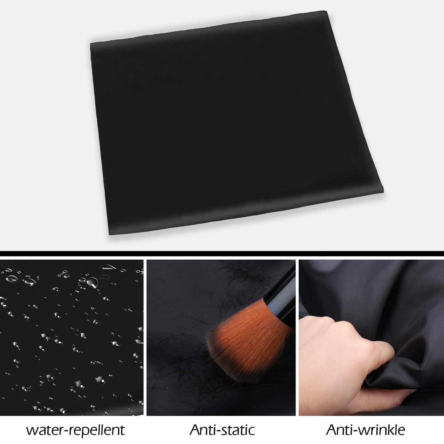 Professional Home Hair Cutting Kit Home Haircutting Scissors Barber/Salon/Home Thinning Shears Kit with Comb and Case Black Cape for Men Women