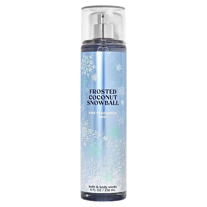 Bath & Body Works Holiday Traditions Frosted Coconut Snowball Body Mist. 8 Oz (Packaging Varies)