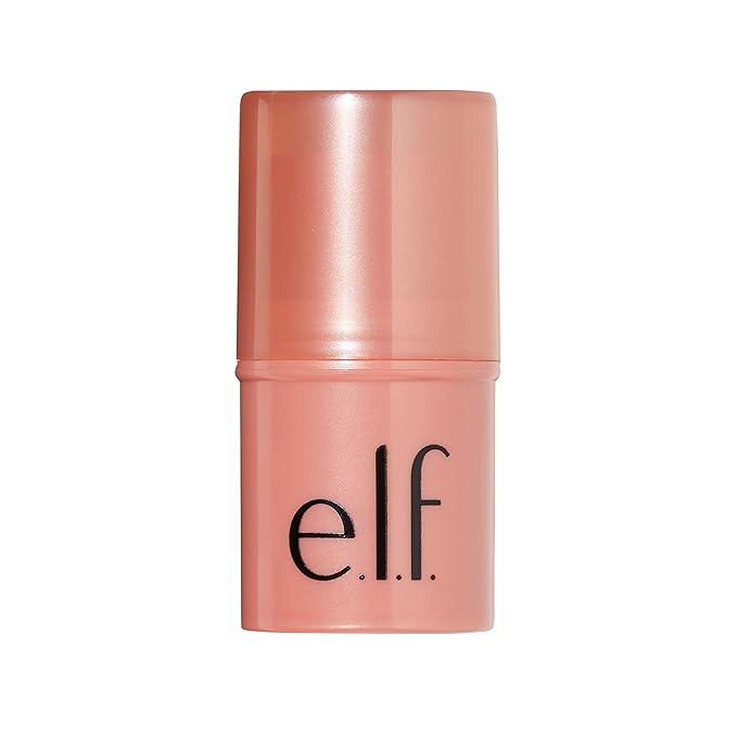 e.l.f. Monochromatic Multi Stick, Luxuriously Creamy & Blendable Color, For Eyes, Lips & Cheeks, Glistening Peach, 0.17 Oz (5g)