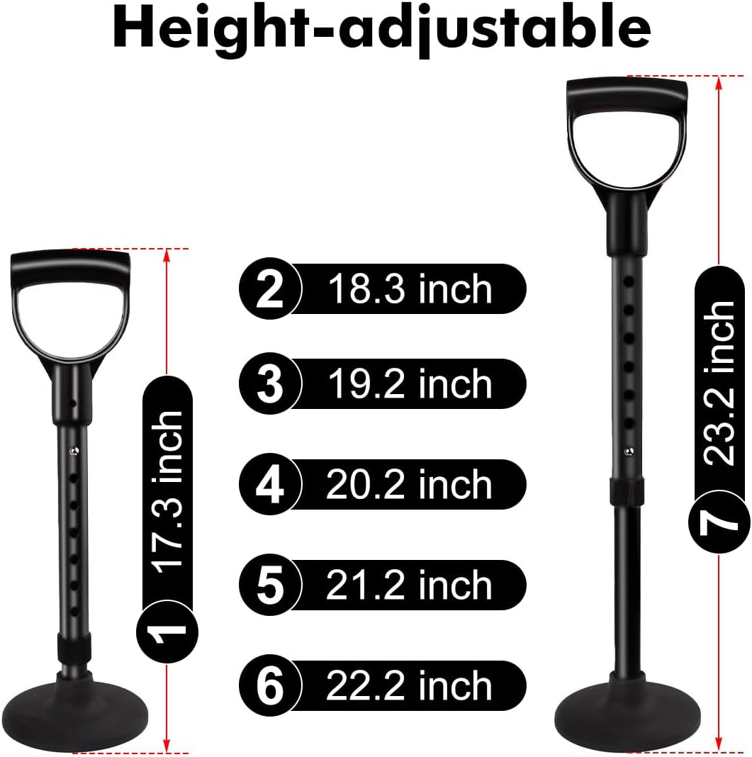 Mobility Aids Tool, Adjustable Mobile Standing Aid, Portable Aid for The Elderly, Device to Assist The Elderly in Getting Up from The Floor or Ground, Suitable for People with Knee Problems