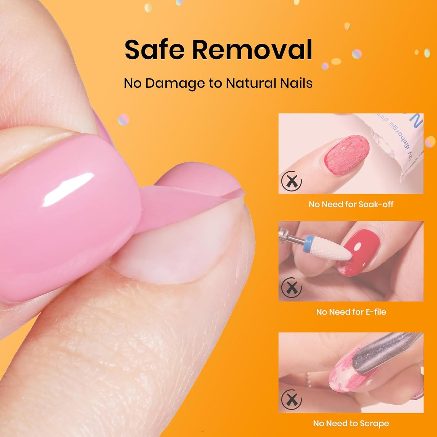 Beetles Peel Off Gel Base Coat for Gel Nail Polish: 15ml Peel Off Base Coat, Soak Off-Free Easy Removal without Damage, Long Lasting for Beginners DIY Manicure Weak Thin Nails