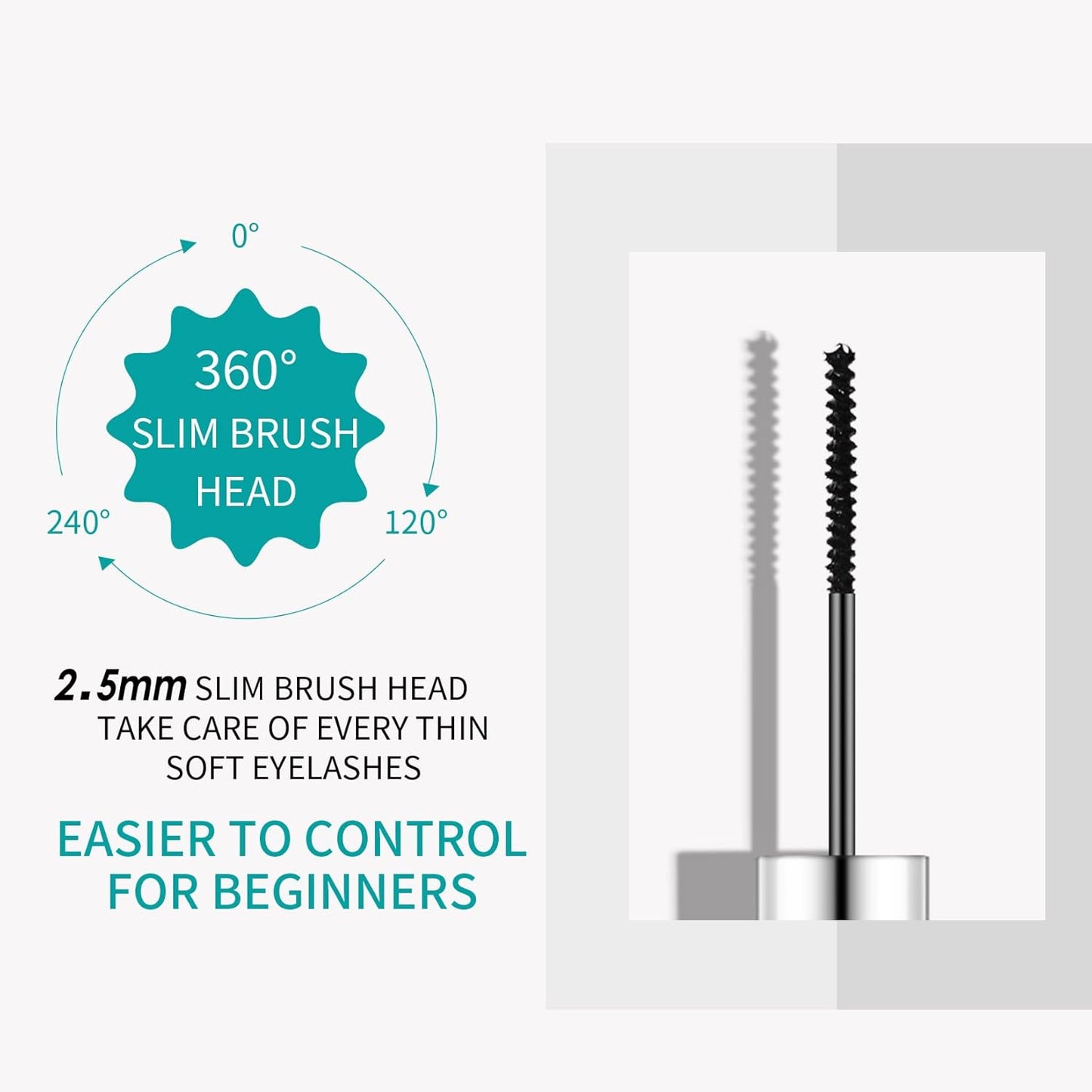 Waterproof Mascara for Eyes White Black Brown Purple Long-lasting colored Mascara Eye Makeup Fast-Dry (Blue, 0.17 Fl Oz)