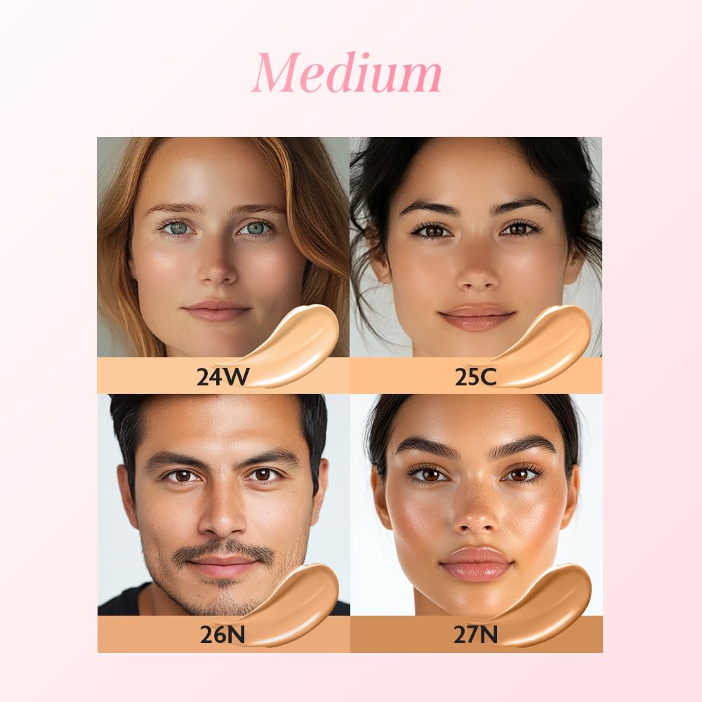 milktouch Cushion Foundation, 24H Flawless Skin, Radiant Shine, No Oxidation, Long-Lasting, Non-Creasing, 60% Hydrating Skincare Infused Korean Foundation, Valentines Gifts (24W Honey)