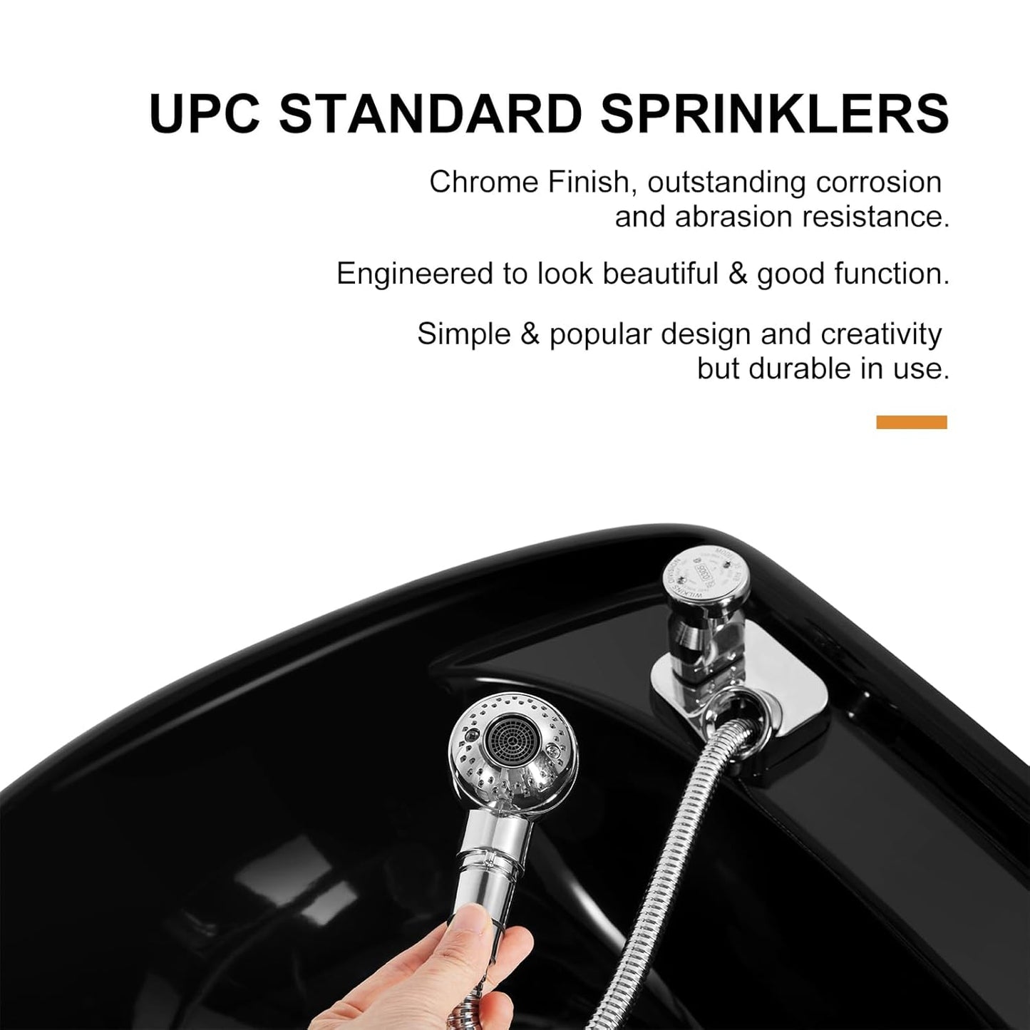 Artist hand Shampoo Bowls Shampoo Barber Backwash Chair Ceramic Shampoo Bowl Sink Chair, with Foot Pedal for Spa Beauty Salon Equipment