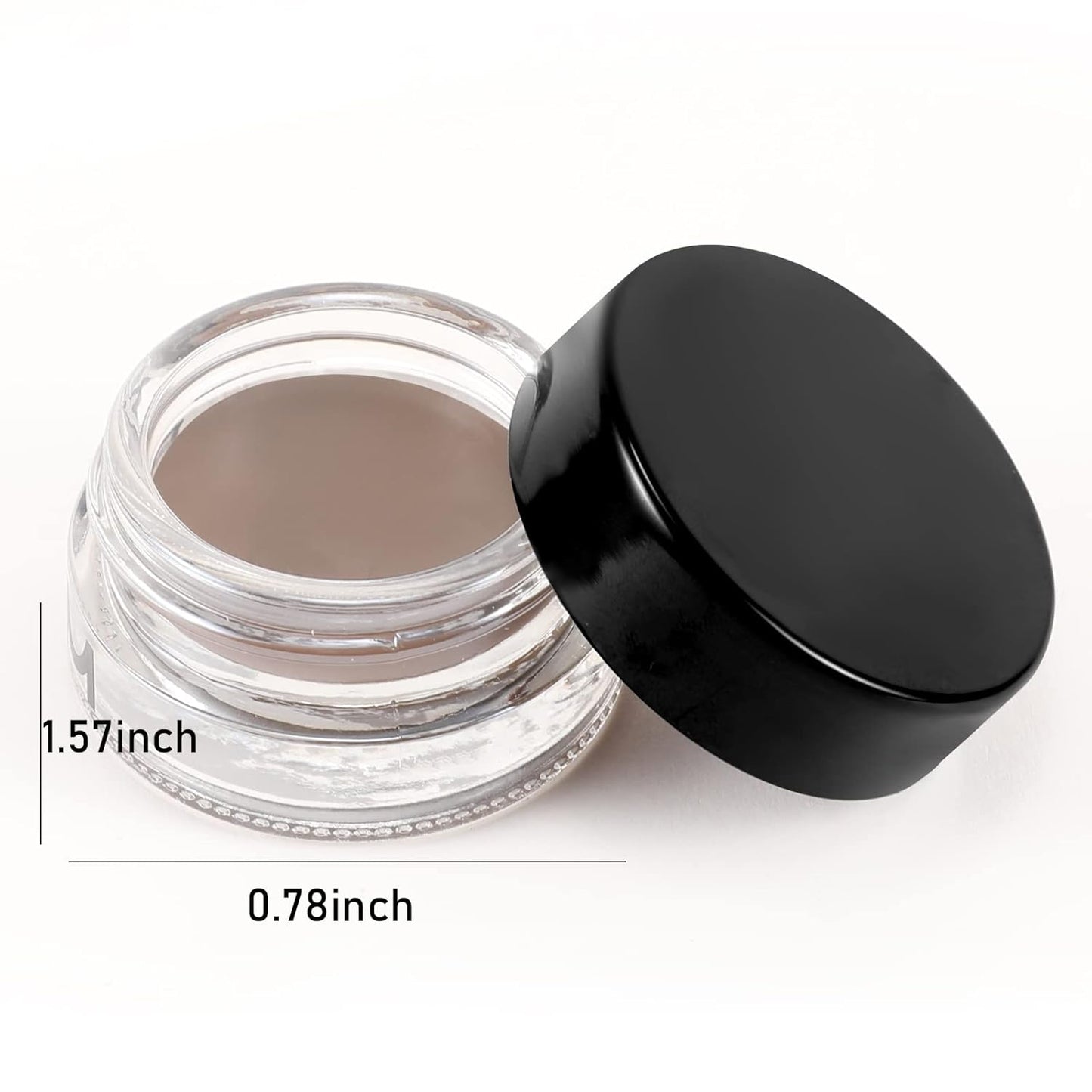Boobeen 2 Pcs Eyebrow Pomade Cream, Waterproof Brow Pomade Gel High Pigmented Long-lasting for Natural Eyebrow Makeup, Suitable for Everyone