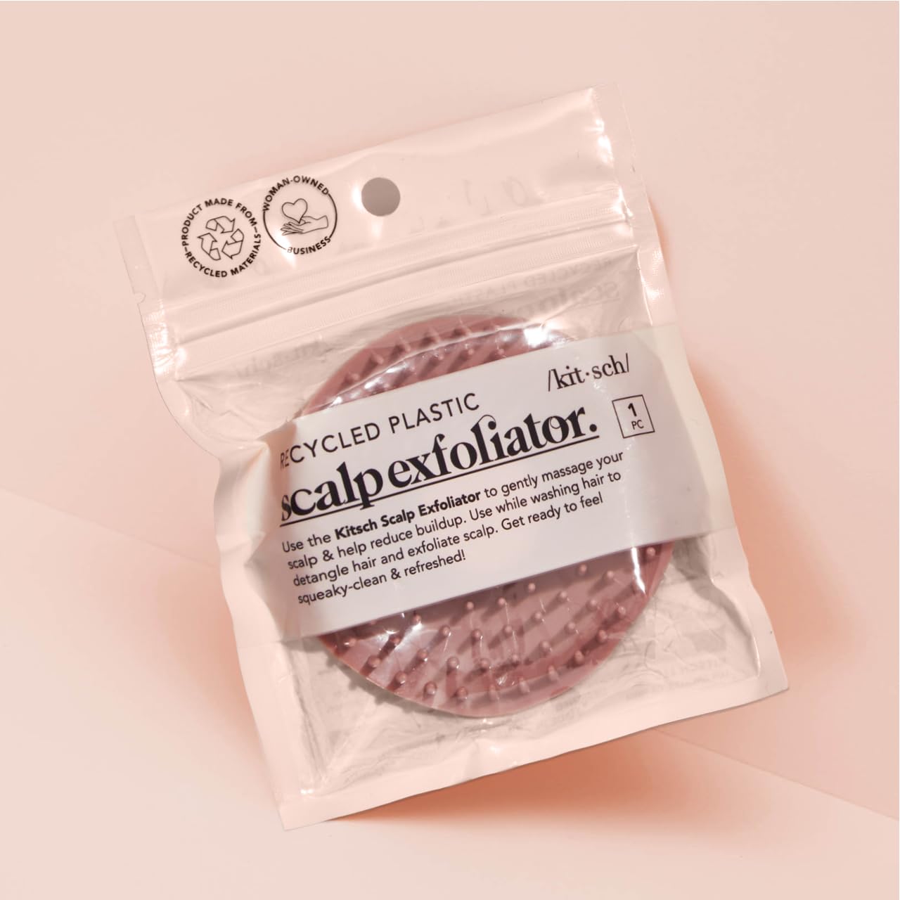 Kitsch Scalp Massager for Hair Care - Scalp Scrubber, Shampoo Brush & Exfoliator for All Hair Types - Relaxing & Exfoliating - Terracotta