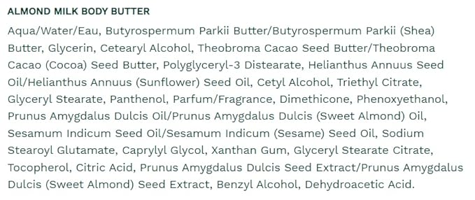 The Body Shop Almond Milk Body Butter – Hydrating & Moisturizing Skincare for Dry and Sensitive Skin – Vegan – 1.7 oz