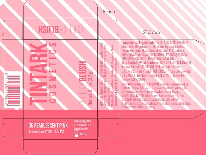 Cheeky Blush Compact for Face Cheeks, Talc Free Blusher Palette, Matte Powder Makeup, Natural Healthy, Mauve Pink Magenta Peach Red, Vegan Cruelty Free