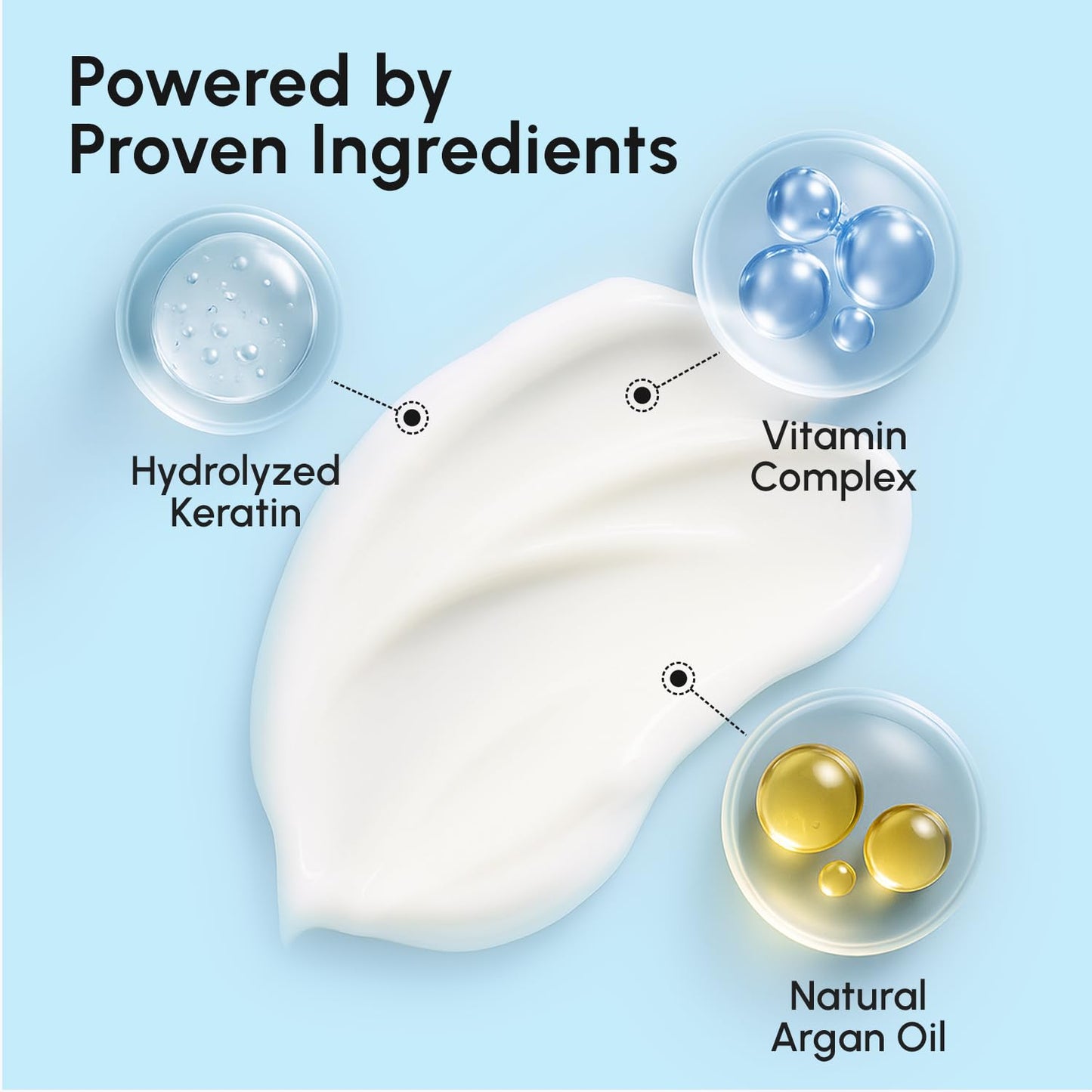 MAREE Leave In Conditioner for Dry Damaged Hair - Leave In Conditioner for Curly Hair with Keratin &Argan Oil - Extremely Deep Conditioning Mask - Hair Moisturizer - Tratamiento Para el Cabello