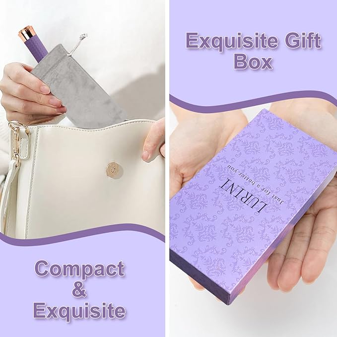 Facial Hair Remover for Women, Painless Rechargeable Hair Removal Device, Comes with 2 Replacement Heads, Portable Electric Shaver/Razors for Face, Chin, Upper Lip, arms (Cinnamon)