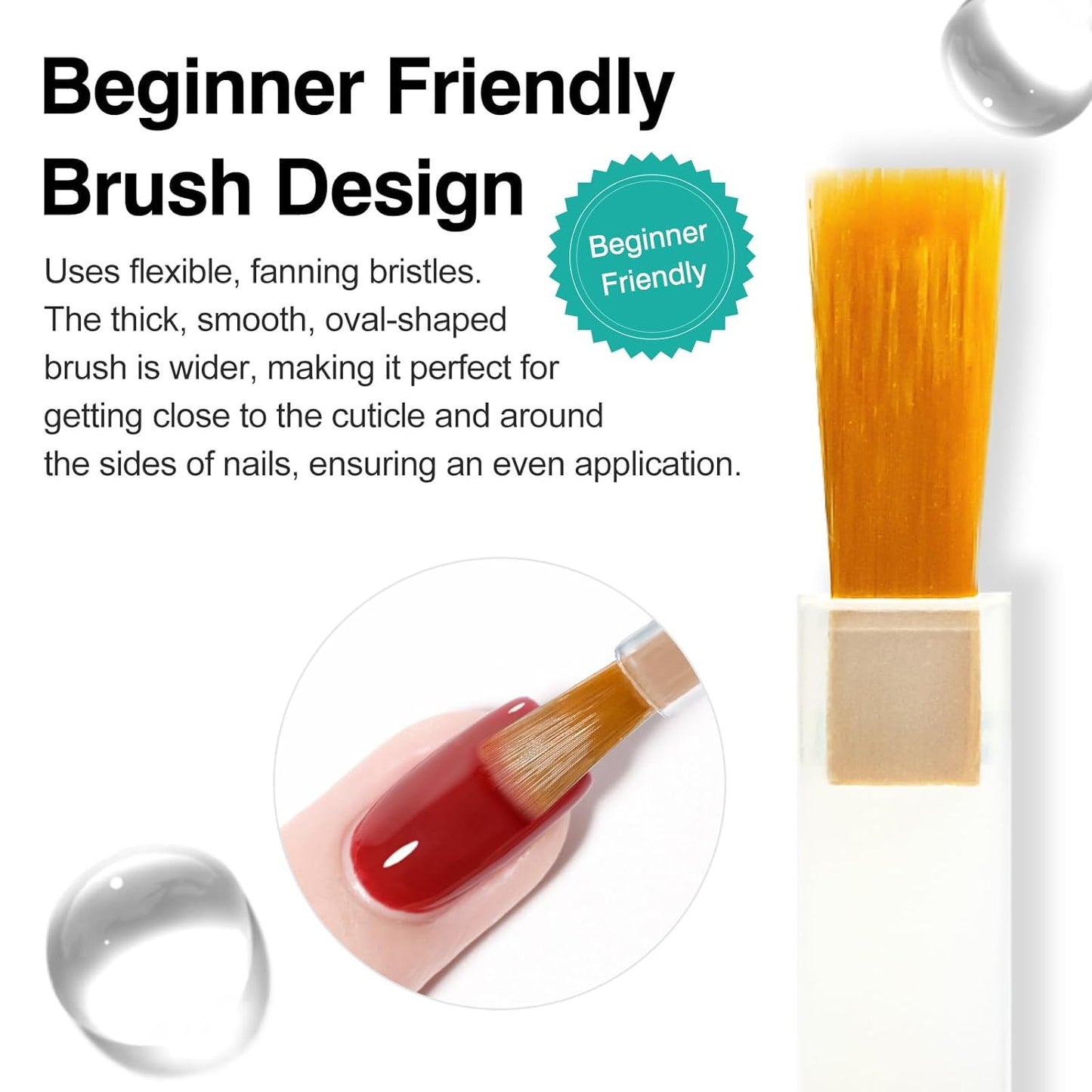 CANNI Gel Base Coat – 9ML Soak-Off UV/LED Base Gel Nail Polish, Long-Lasting Clear Layer for DIY or Salon Use