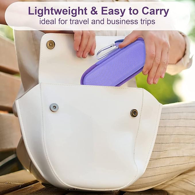 co2CREA Hard Case and Replacement Head Compatible with Finishing Touch Flawless Facial Hair Remover Electric Face Razor for Women (Lavender Case + Replacement Head)