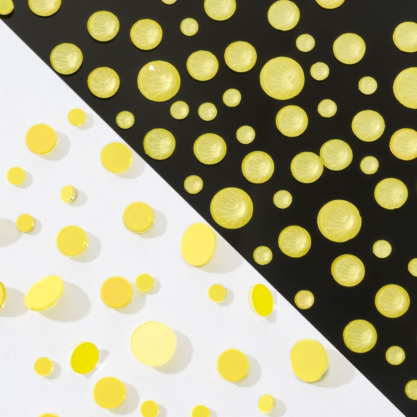 Neon Yellow Flatback Rhinestones, Glass Rhinestones for Nail Art and Craft, Glue Fix, Loose Crystal Gemstones(Neon Yellow, SS6, 1440pcs, 1.9-2.0mm)