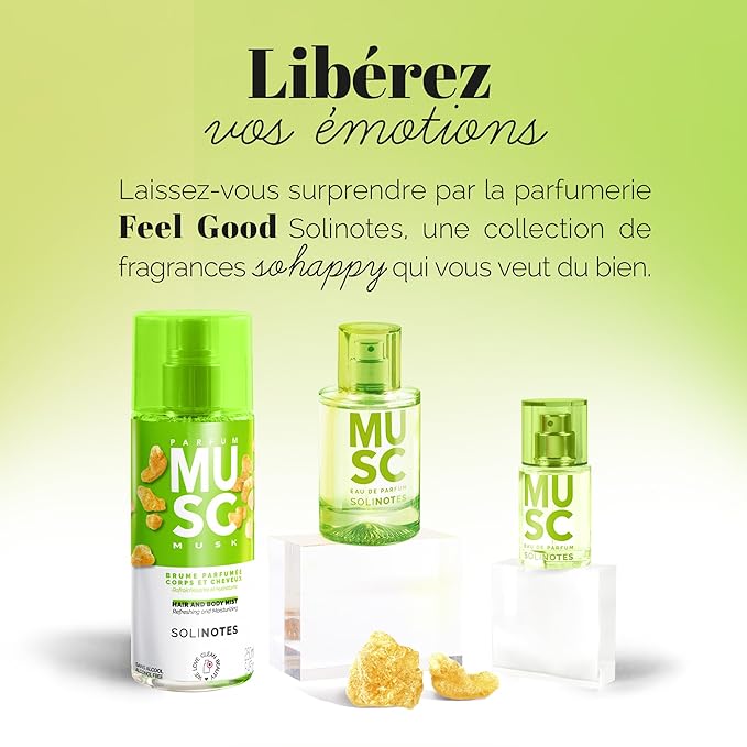 SOLINOTES Musk Perfume for Women - Eau De Parfum | Delicate Floral and Soothing Scent - Made in France - Vegan - 1.7 fl.oz