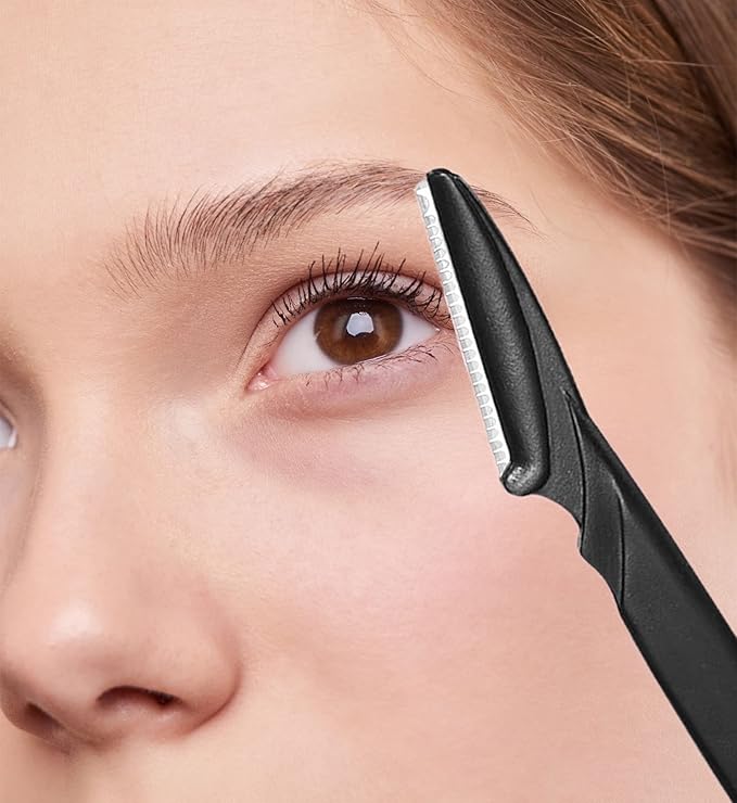 Facial Razor, 64 Pcs Eyebrow Shavers for Women, Multipurpose Exfoliating Dermaplaning Tools for Face With Precision Cover, 4 Colors