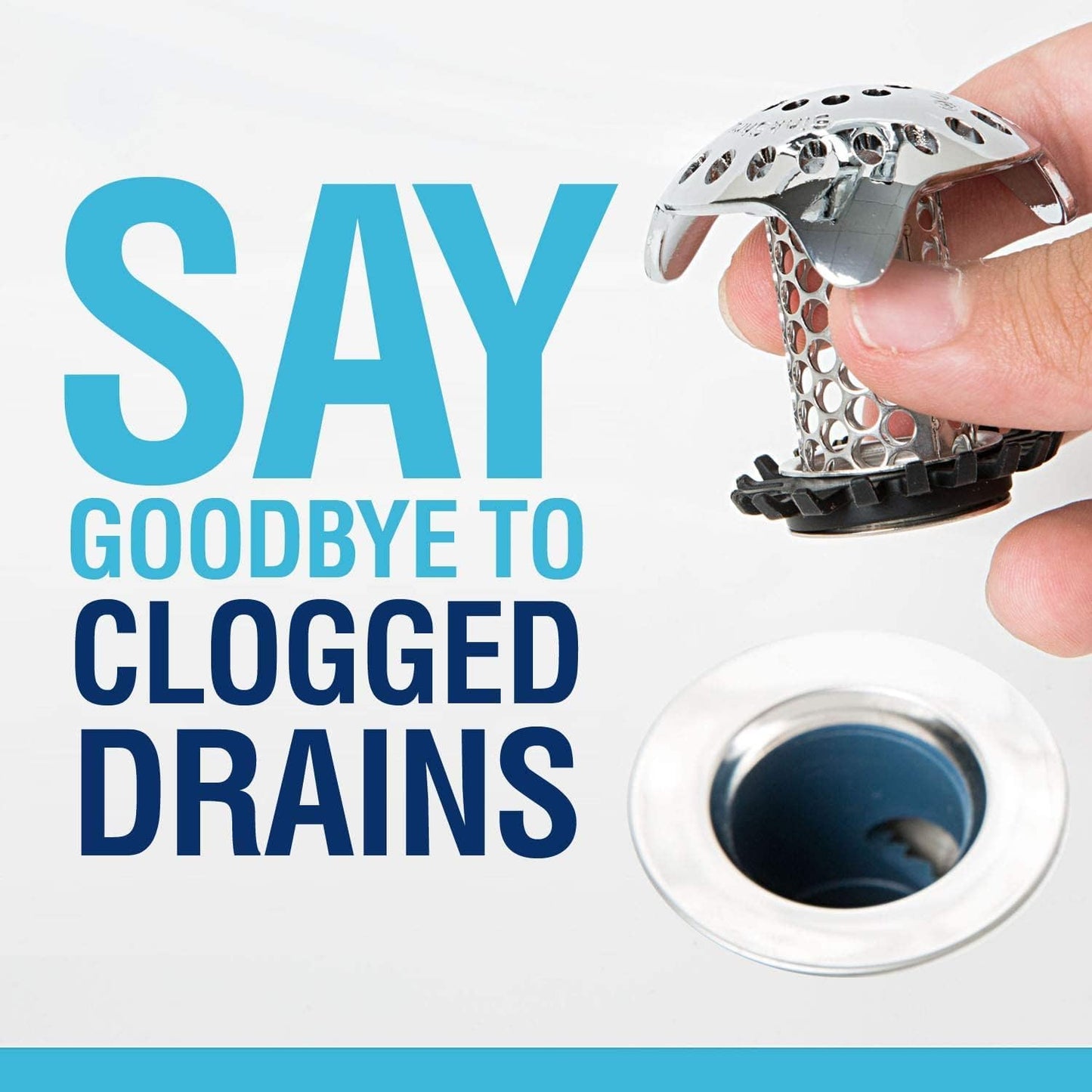 SinkShroom Ultra Revolutionary Bathroom Sink Drain Protector, Stainless Steel with Stopper