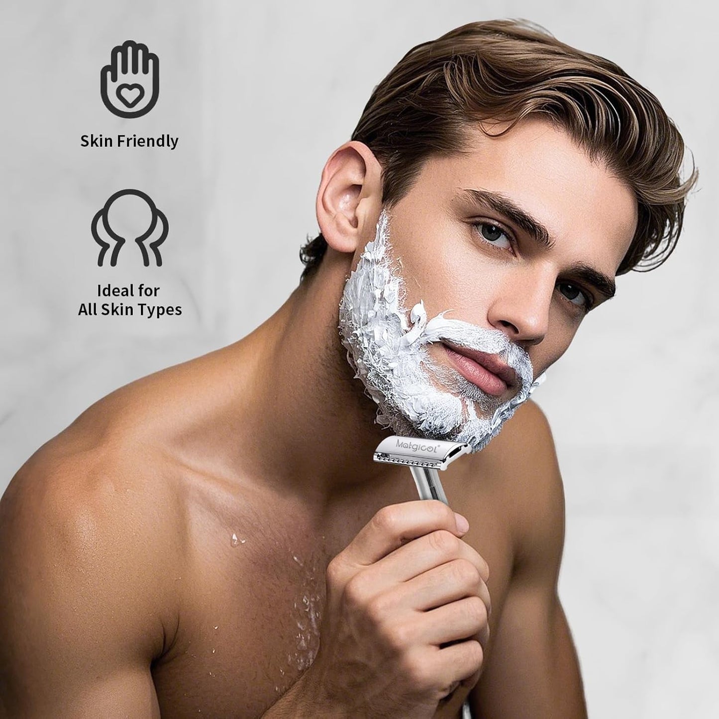 Double Edge Safety Razor Blades - 100 Count Premium Platinum Swedish Steel Blades for Men & Women’s Razors with a Smooth Precise and Clean Shave