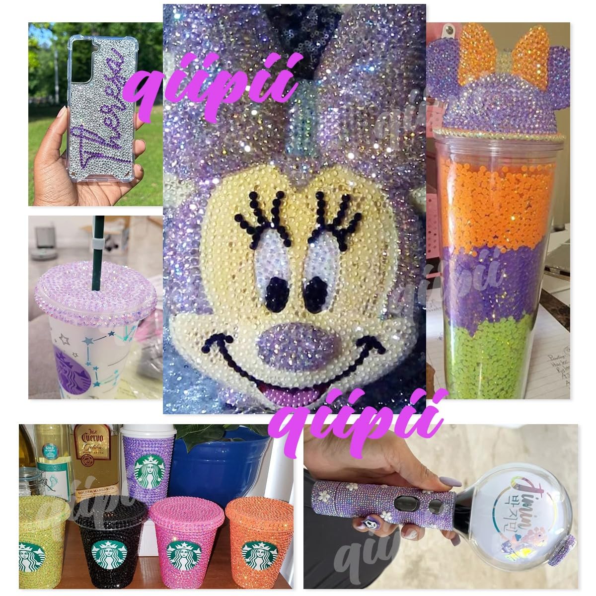 Transparent Clear Dark Purple AB Resin Rhinestones for Crafting 3mm 4mm 5mm Flatback Jelly Stones Gems Diamonds Charms for Nails Face Eyes Makeup Tumblers Bottles Mugs DIY Crafts Clothes Shoes