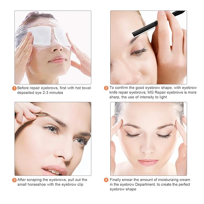 Miss Gorgeous Eyebrow Razor, Eyebrow Razor Shaper for Men and Women, Grooming Shavers (black)