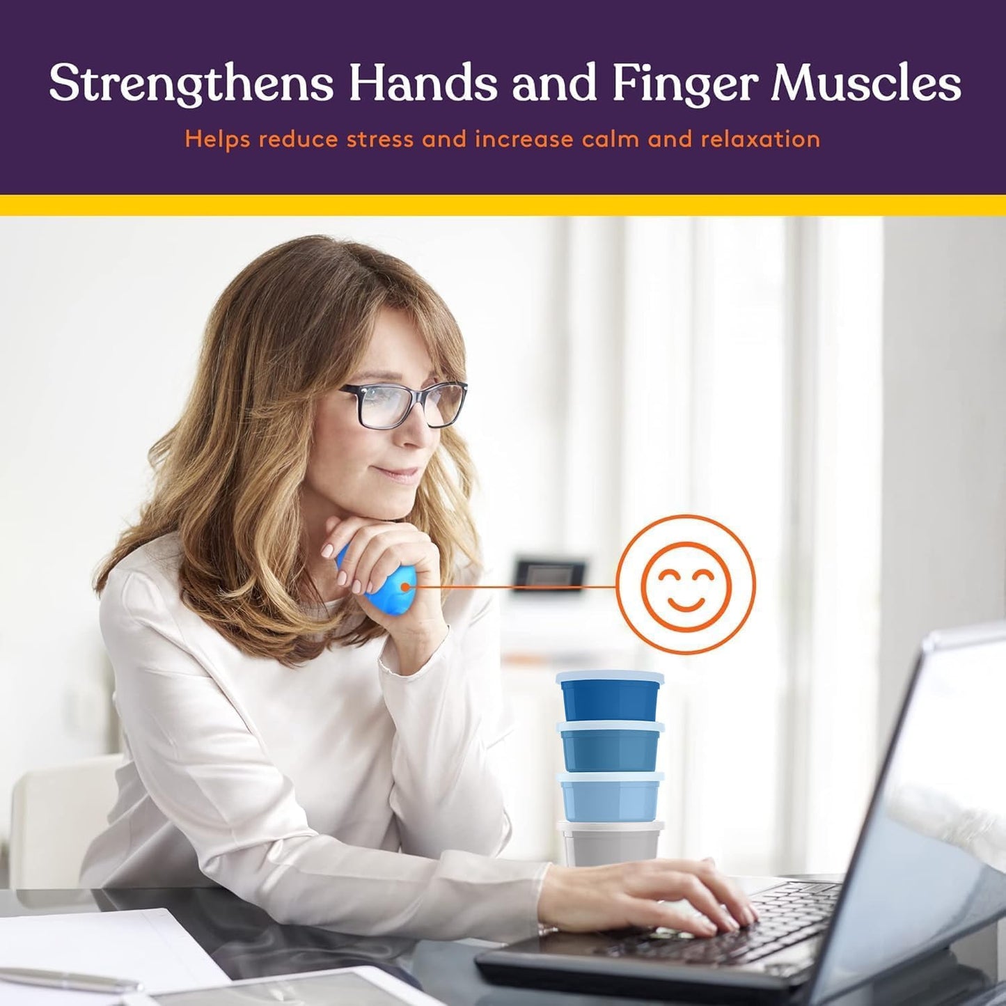 Special Supplies Therapy Putty for Kids and Adults - Resistive Hand Exercise Stress Relief Therapy Putty Kit, Set of 4 Strengths, Three Ounces of Each Putty (Ocean Colors)