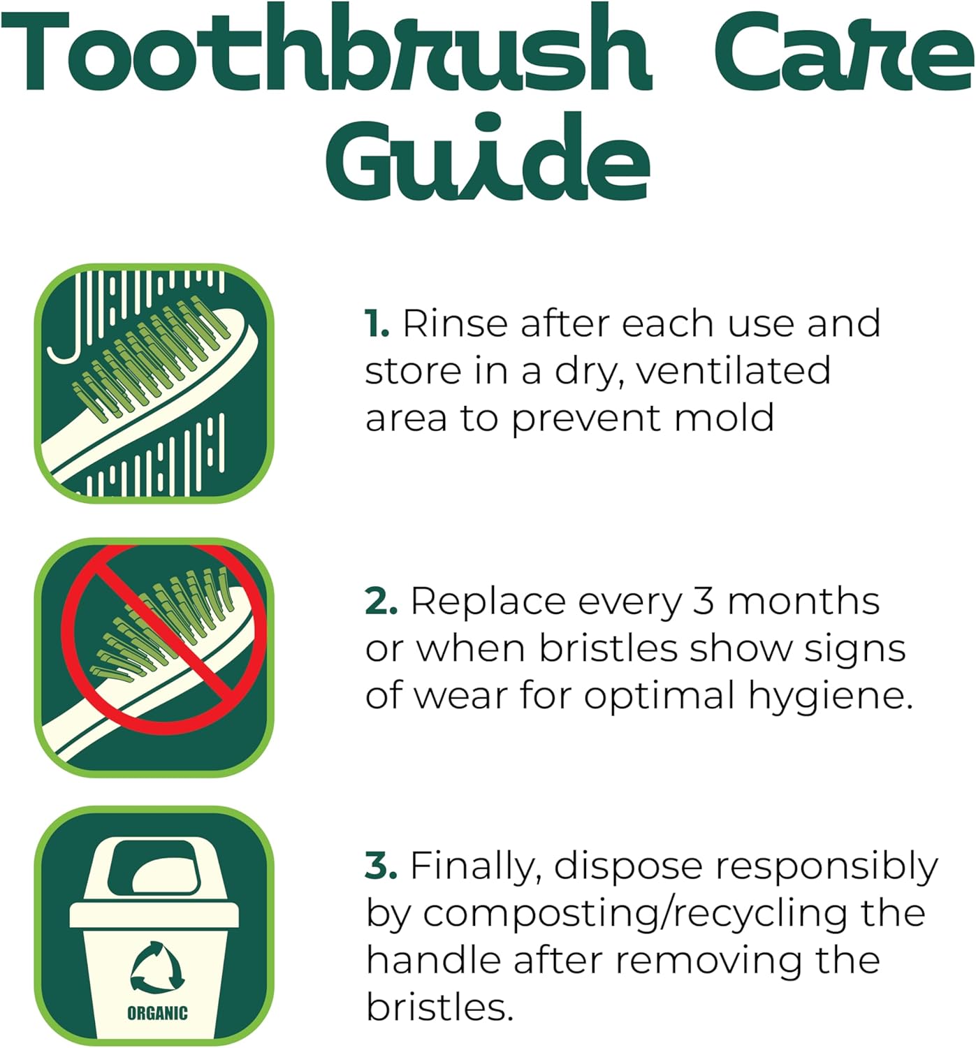 Bamboozle Eco-Friendly Toothbrush for Adults - Sustainable Bamboo Design, Biodegradable & Stylish Oral Care Solution (Blue, Pack of 3)