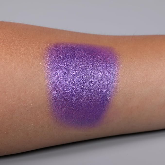 IS'MINE Single Purple Shimmer Eyeshadow Powder Palette High Pigment, Longwear, Intense Color Best Purple Violet Eyeshadow