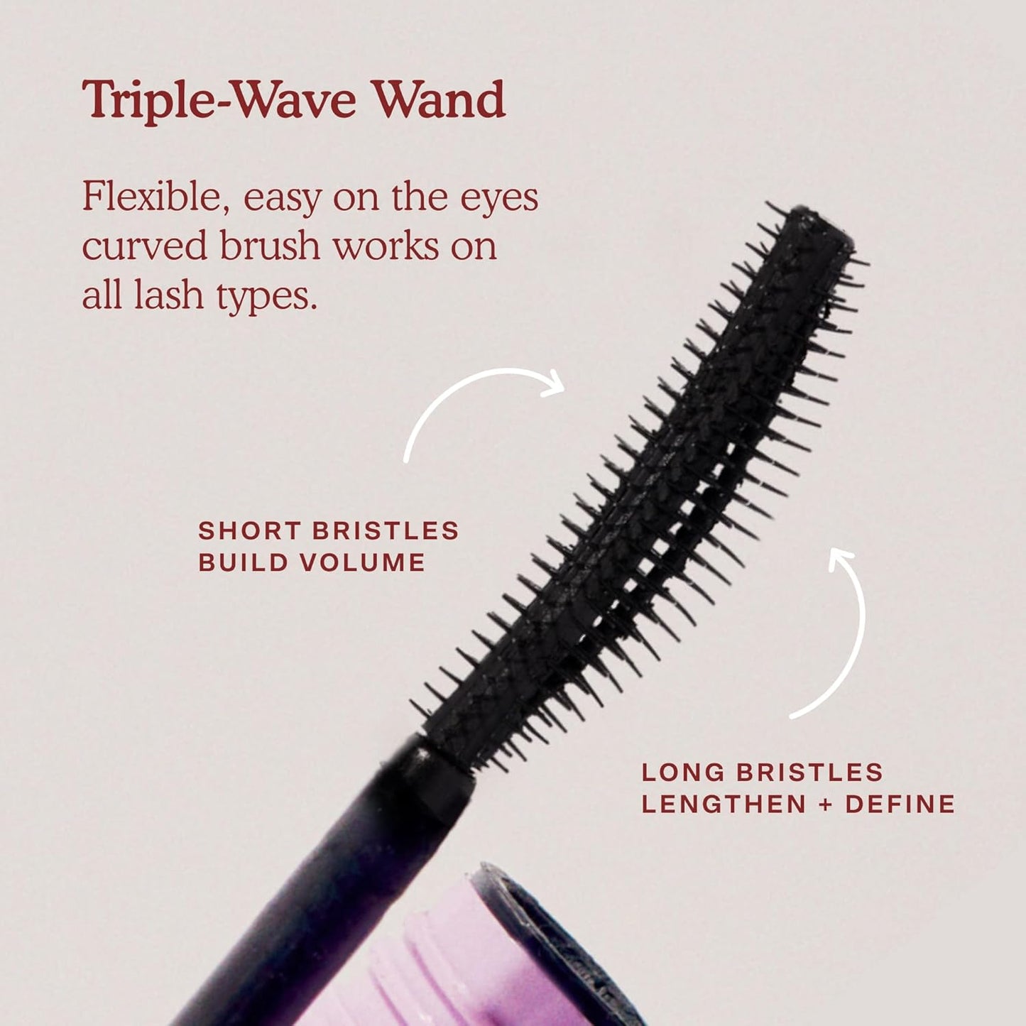 Tower 28 MakeWaves Mascara - Volumizing -Resistant Mascara - No Clumping or Flaking - for Sensitive Eyes – Drift Brown