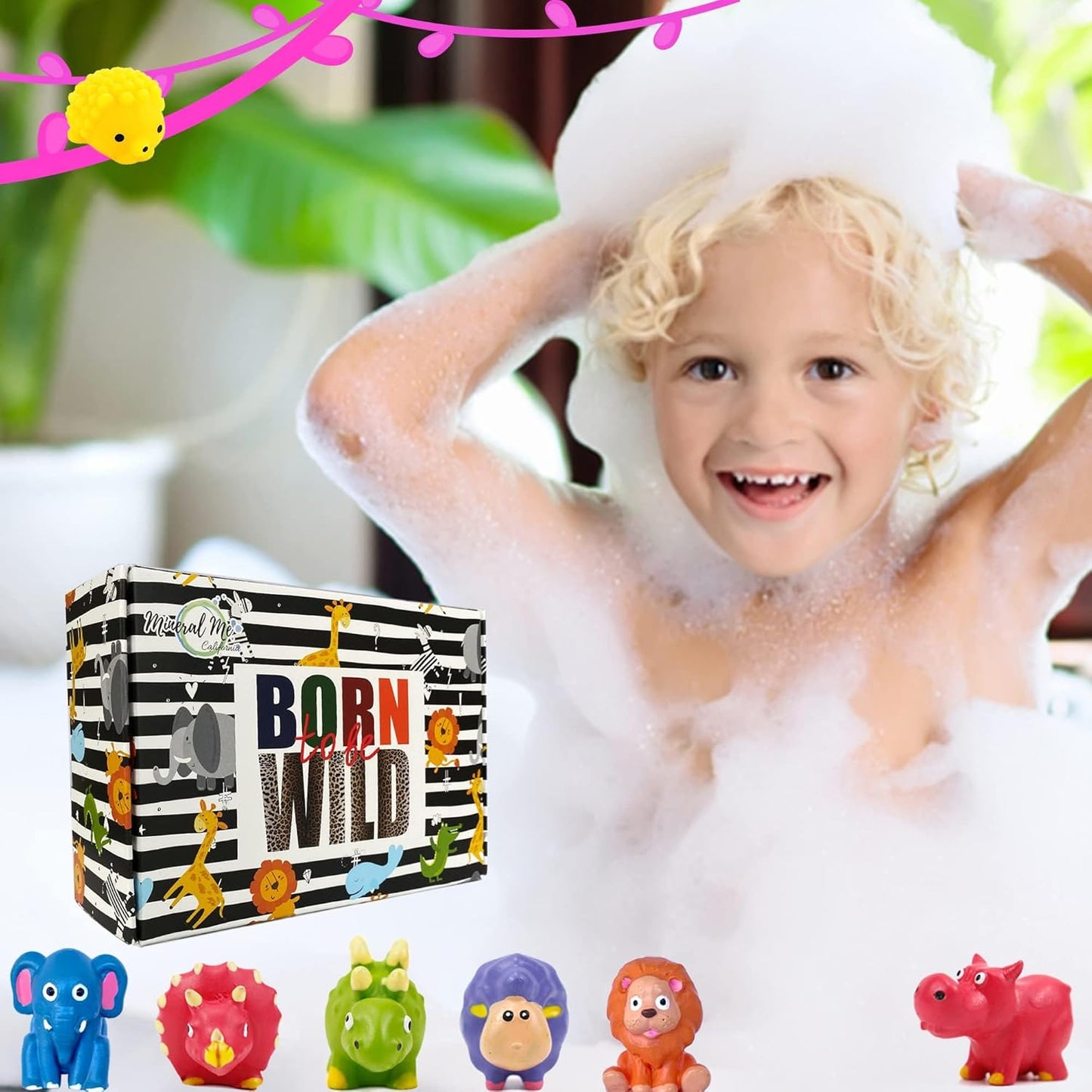 Bath Bombs for Kids with Surprise Inside - Organic Bath Fizzies with Toys Inside. All Natural, Gentle, and Kids Safe, Rainbow Spa Bath Fizz Balls, Birthday Gifts for Boys, Toddlers, Baby