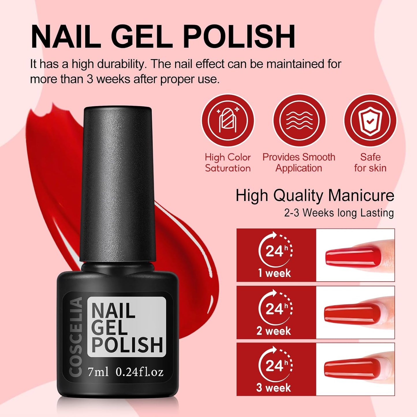 53PCS Gel Nail Polish Kit with U V light and Drill Starter Kit, 35 Colors Gel Polish Set 5pcs Top Base Coat All season Fashion Popular Colors Professional Nail Lamp Gel Manicure Kit Gifts for Women