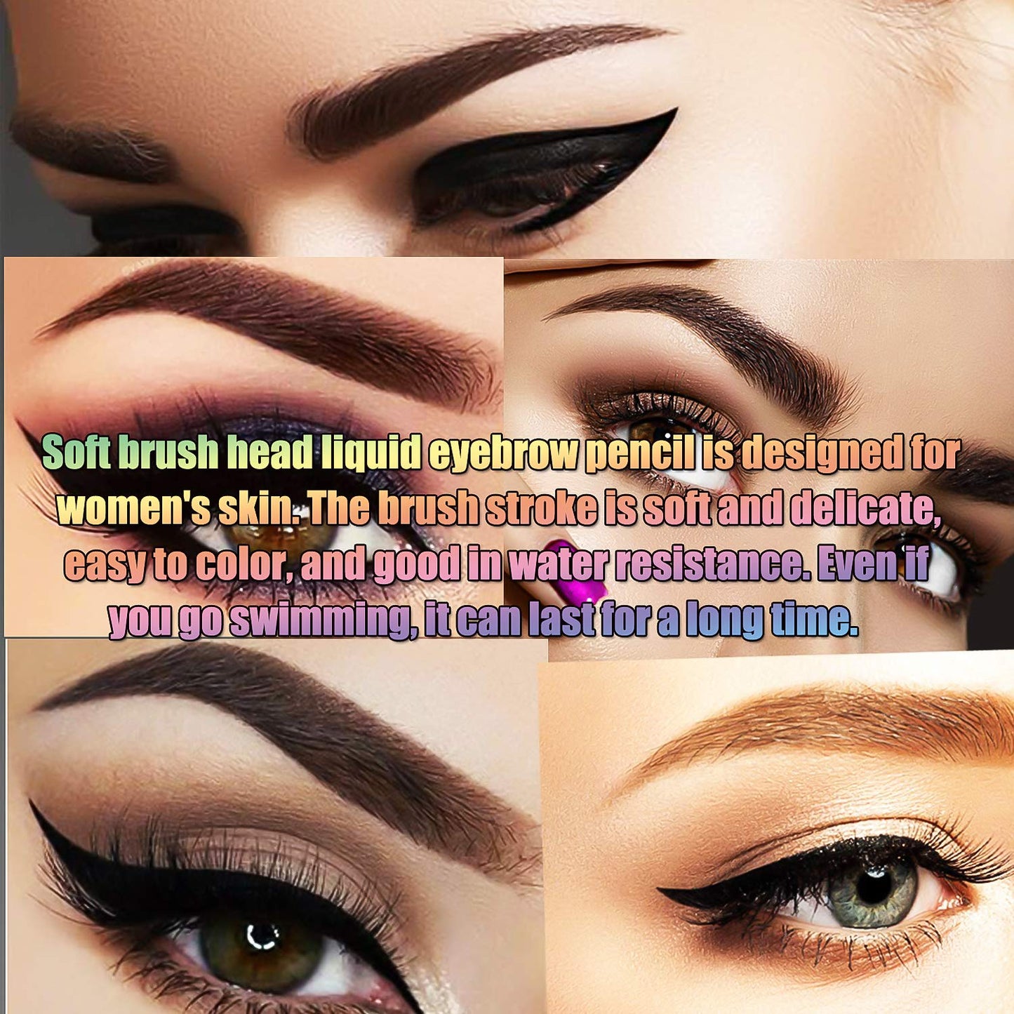 Liquid Eyebrow Pen, Waterproof Microblading Eyebrow Pencil with a Micro-Fork Tip Applicator, Creates Natural Looking Brows Effortlessly