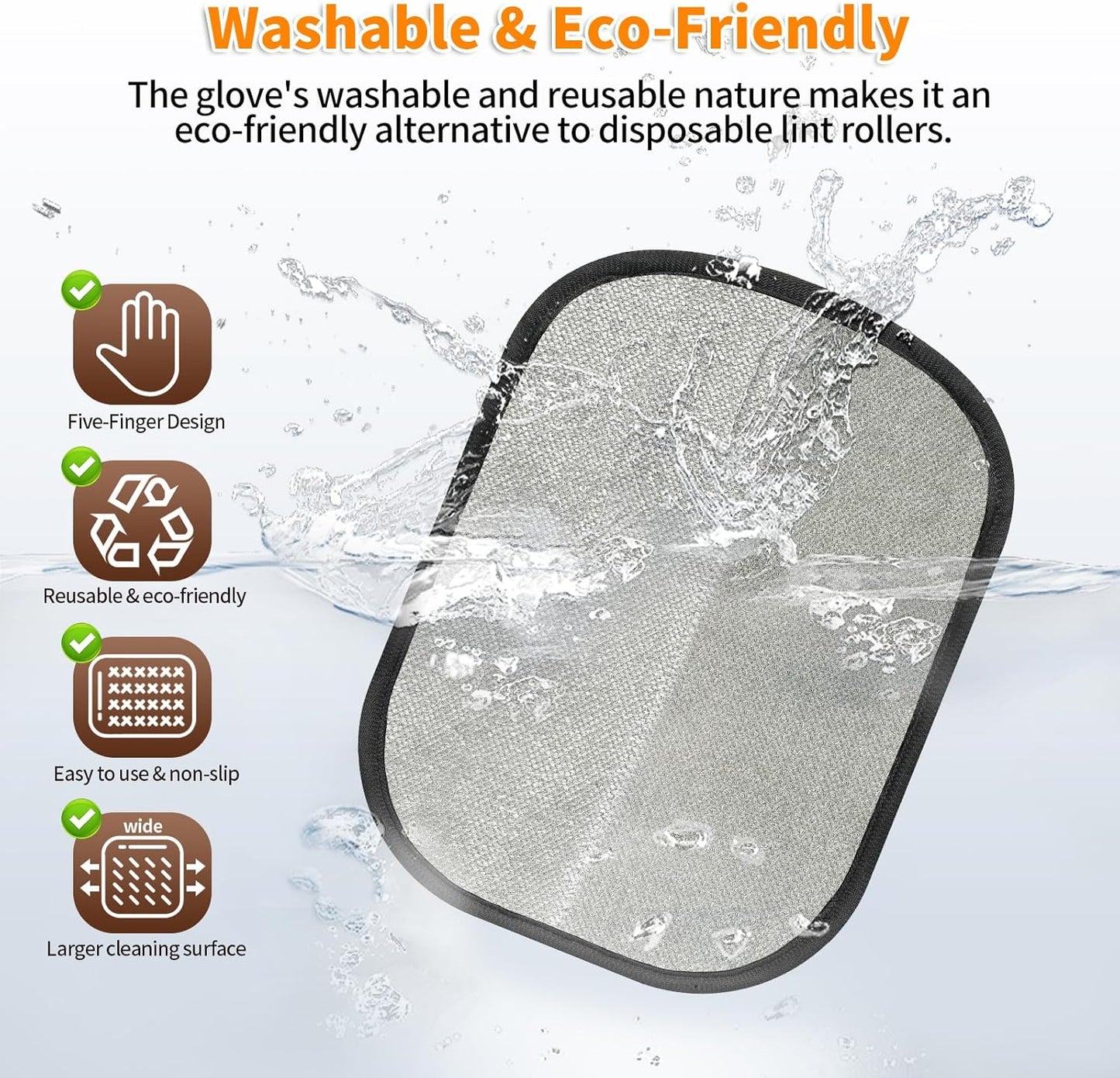 Pet Hair Removal Tool for Cats & Dogs, 2025 New Upgraded Electrostatic Gloves for Pet Hair, Reusable Pet Hair Remover Tool for Couch, Furniture, Carpet, Curtain & Car Seat (Blue)