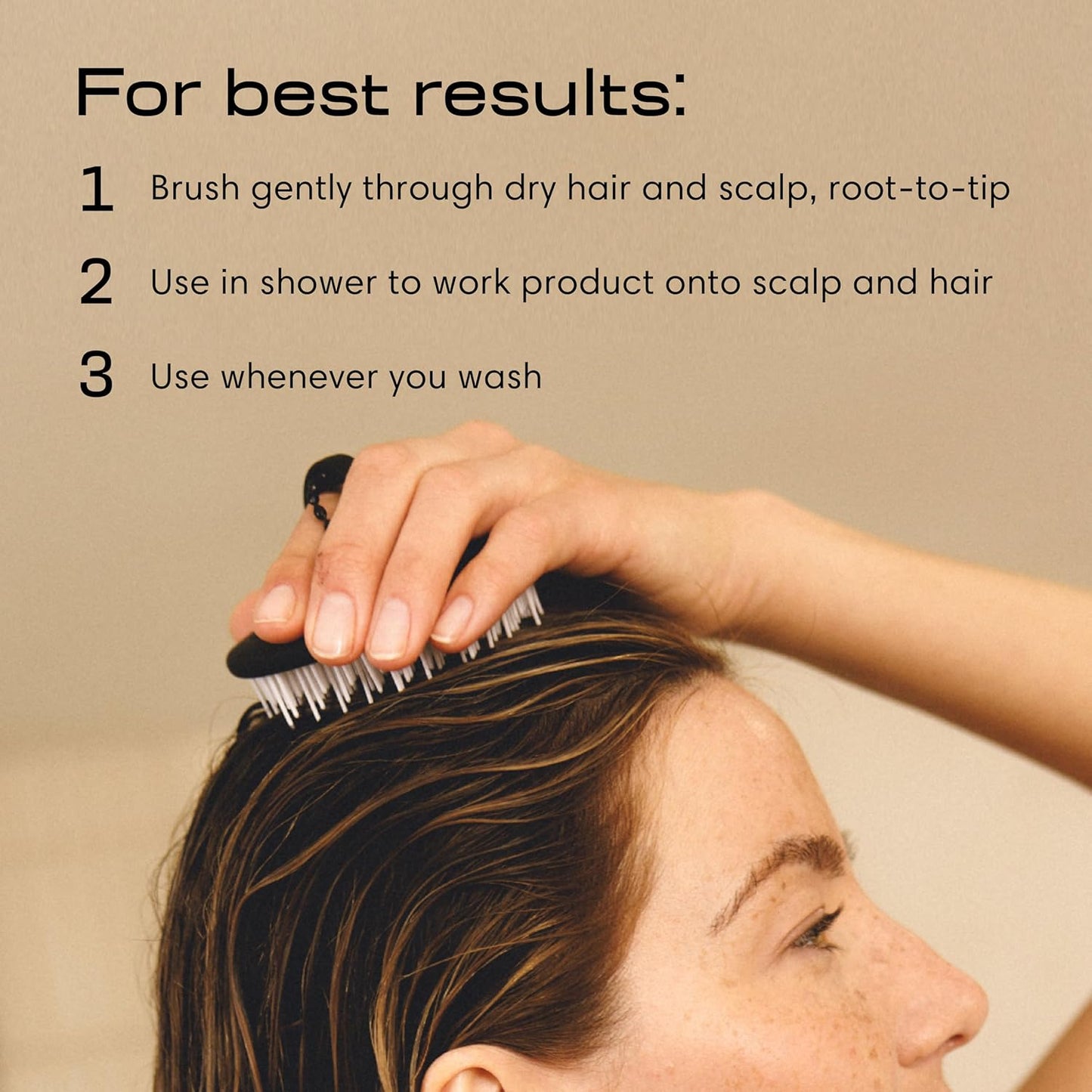 Jupiter Scalp Exfoliator - Scalp Massager Tool for Wet & Dry Hair - Ergonomic Detangler Brush - Dandruff Comb & Scrub to Remove Dandruff & Buildup and Support Circulation - 2 Pack, Black