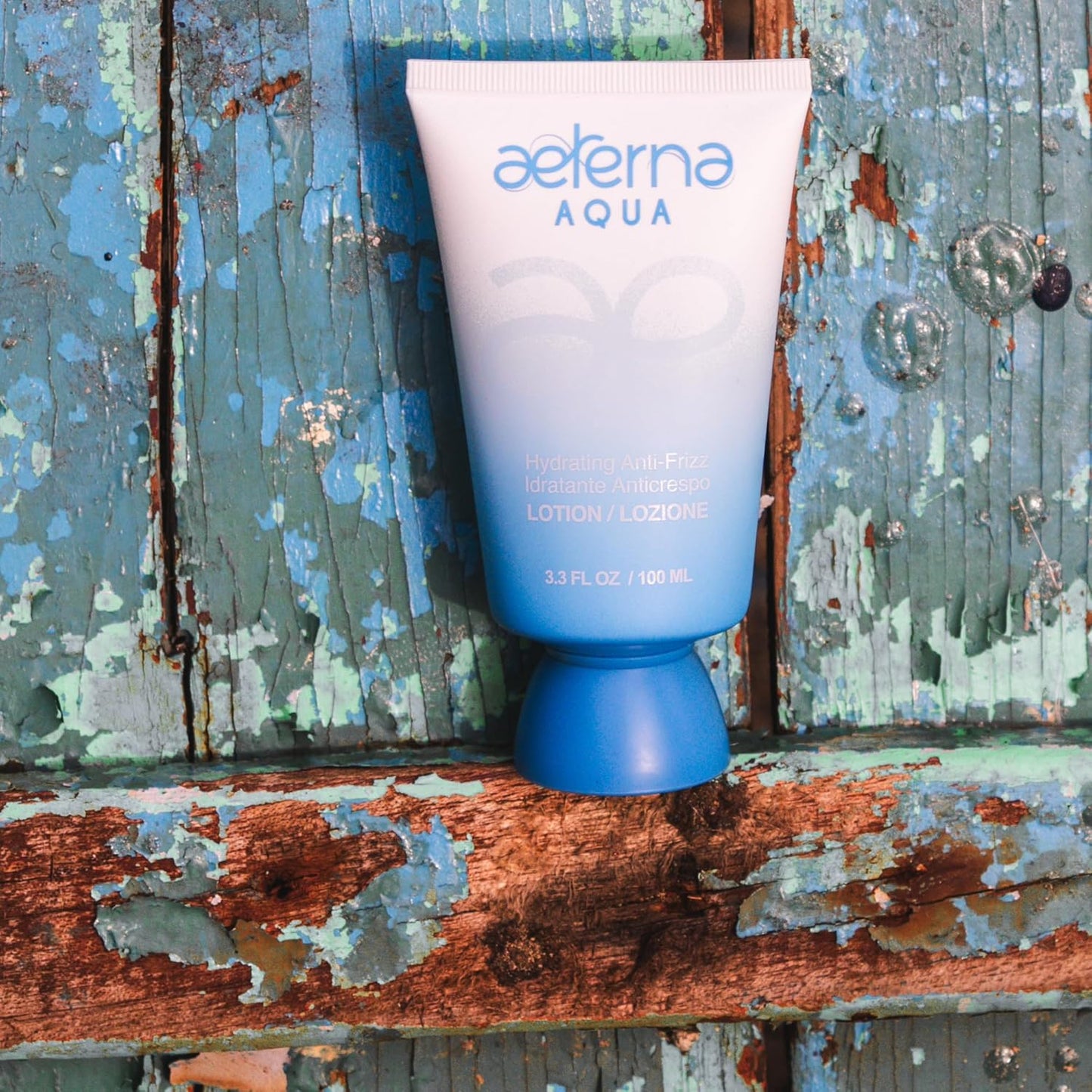 Aeterna Aqua Hydrating Anti-Frizz Hair Lotion | Frizz Ease, Deep Moisture & Color Protection - Vitamin E, Grape Seed & Collagen Infused, for All Hair Types - 100 ml