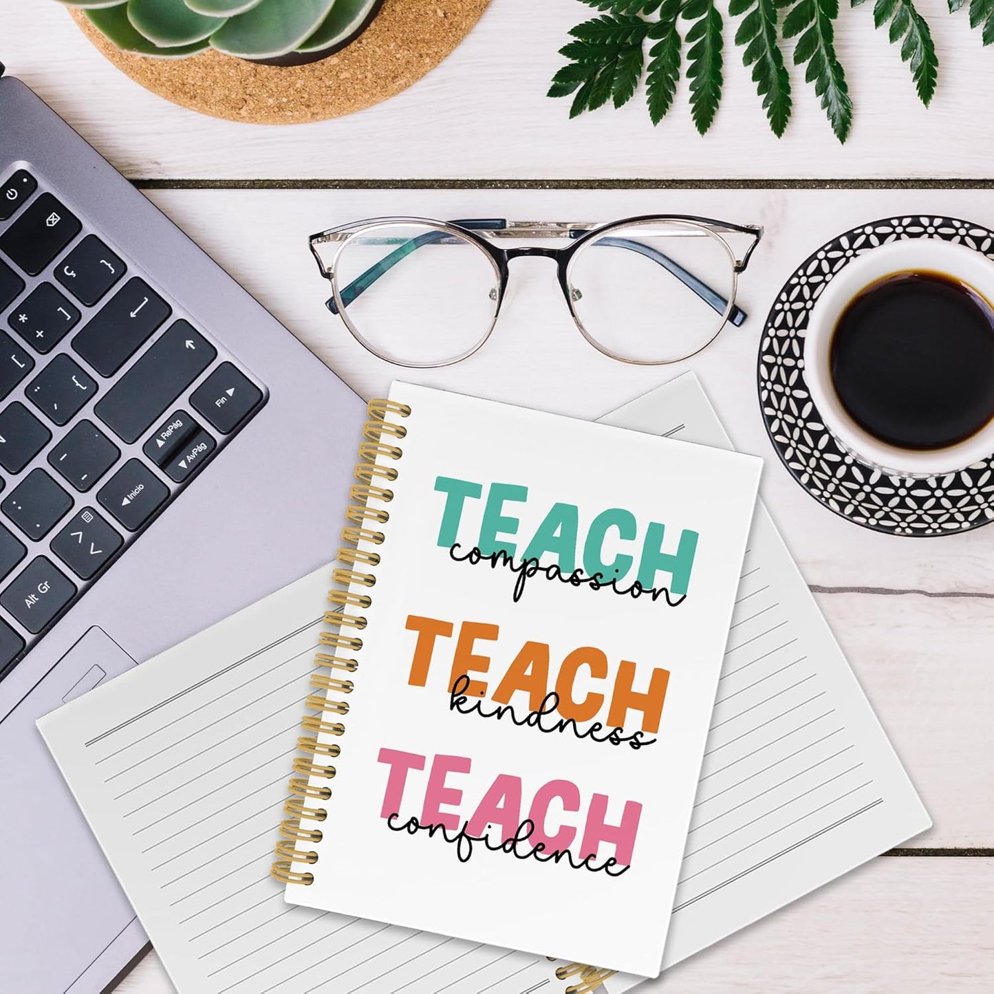 Teacher Gifts Spiral Notebook, Inspirational Journaling Notebooks for School office, Thank You Teachers Hardcover Journals Gifts for Women, 160 Pages 5.5 x 8.3 Inch, Teacher Appreciation Gift