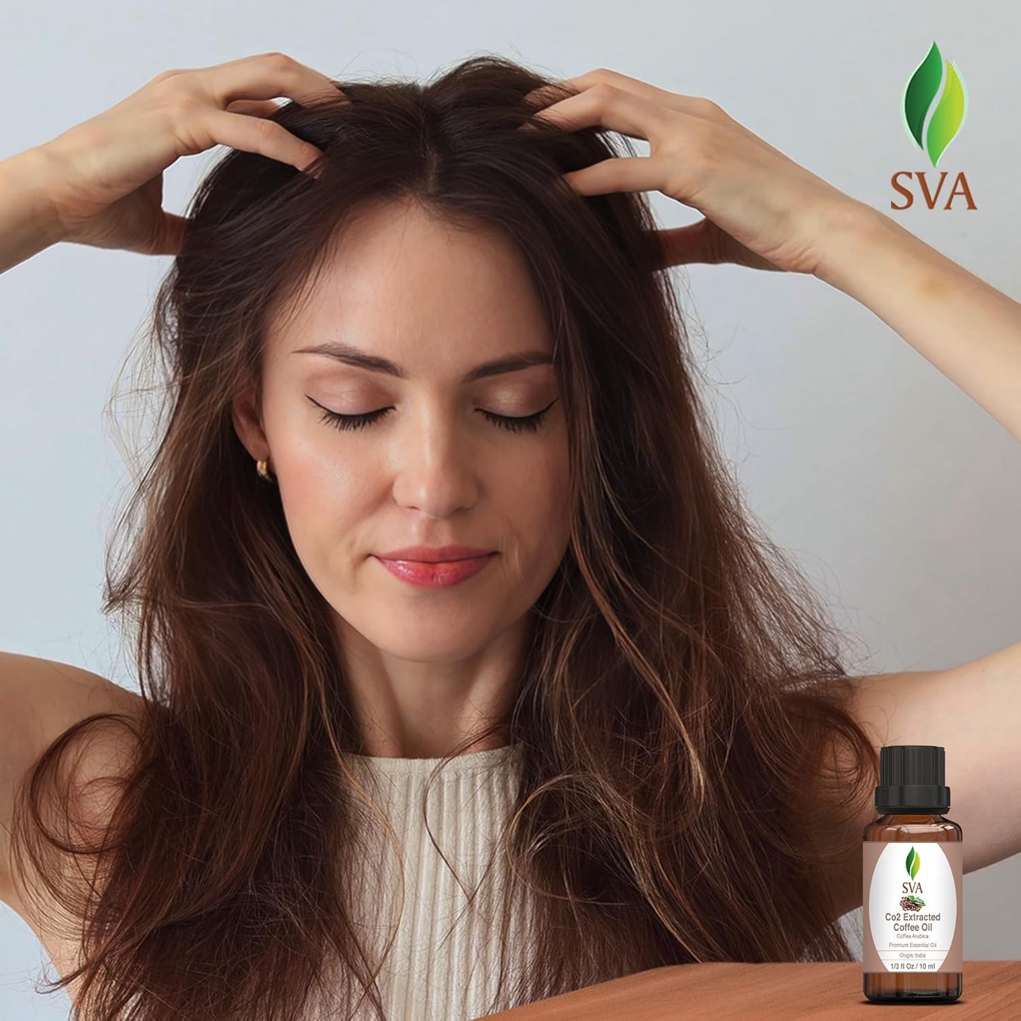 SVA Coffee Essential Oil – 1/3 Fl Oz – 100% Natural Coffee Oil - for Diffuser, Hair Care, Face, Skin Care, Aromatherapy, Scalp and Body Massage, Soap and Candle Making