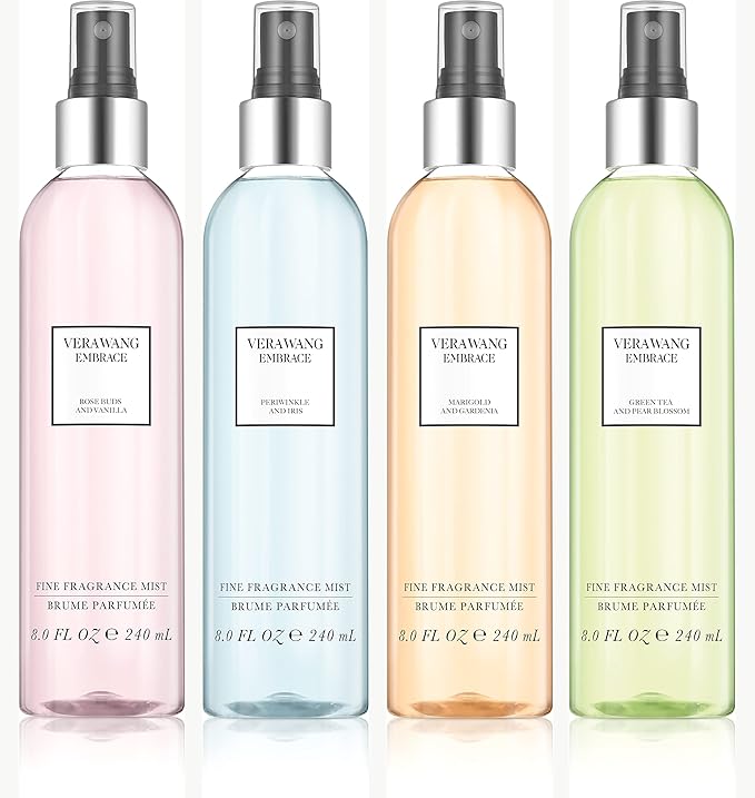 Vera Wang Embrace Green Tea and Pear Blossom Body Mist 8.4 fl oz (Pack of 1), Notes of Earthiness, Peony, and Sandalwood, Women's Fragrance, Long Lasting, Everyday Fragrance