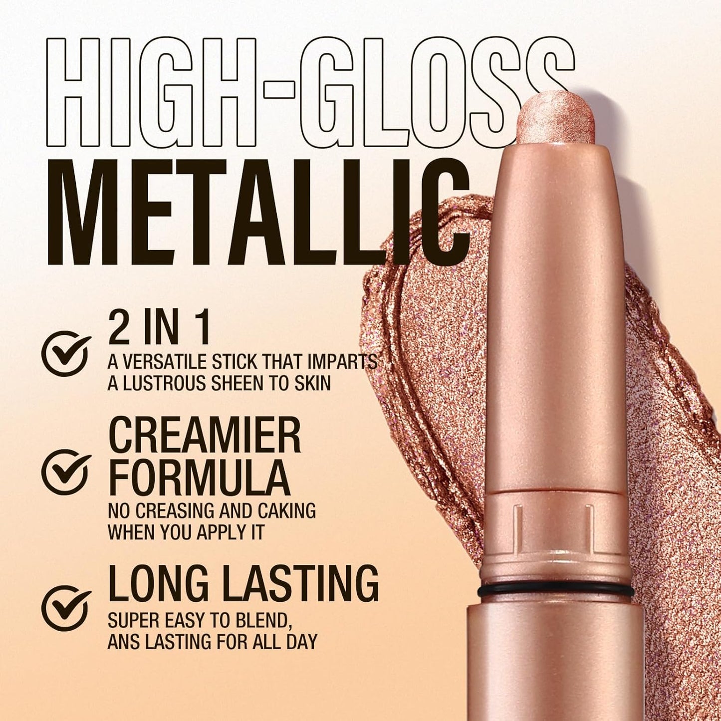 Jolilab Eyeshadow Stick Set, 6 Colors Matte Professional Bright-Colored Contouring and Highlight Stick, Cream Waterproof Long Lasting High Pigmented Eye Shadow. (6, Set A)