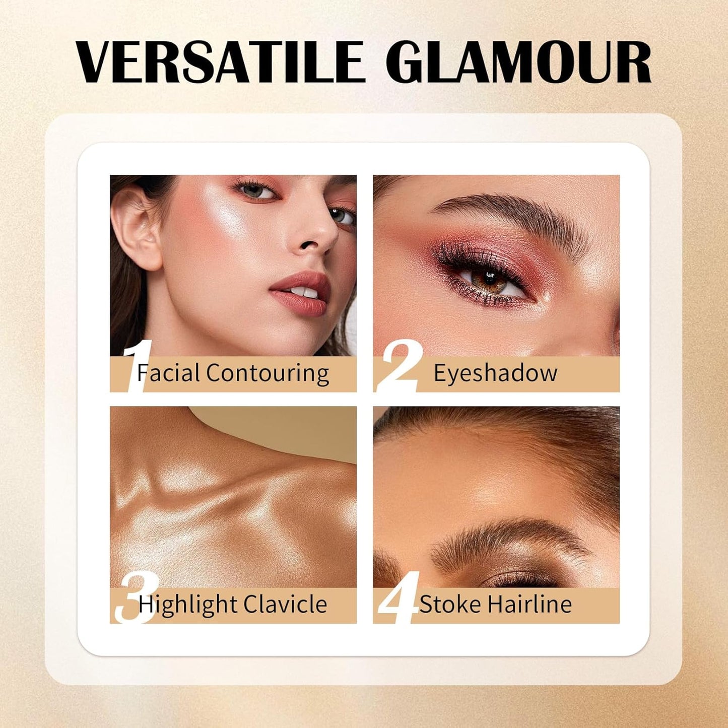 8 PCS Contour Stick Makeup Contour Kit,Double-ended Design with Highlighter,Blush and Bronzer Stick,Lightweight,Easy to Sculpt,Create a Matte and Dewy Finishing Makeup(Set B)