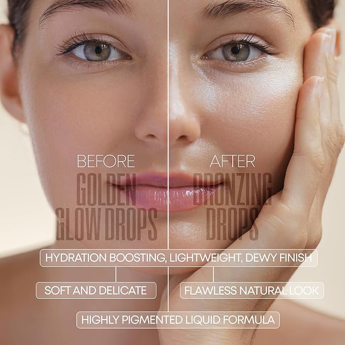 W7 Golden Glow Drops - Liquid Bronzing Drops For Flawless Skin & A Radiant Finish
