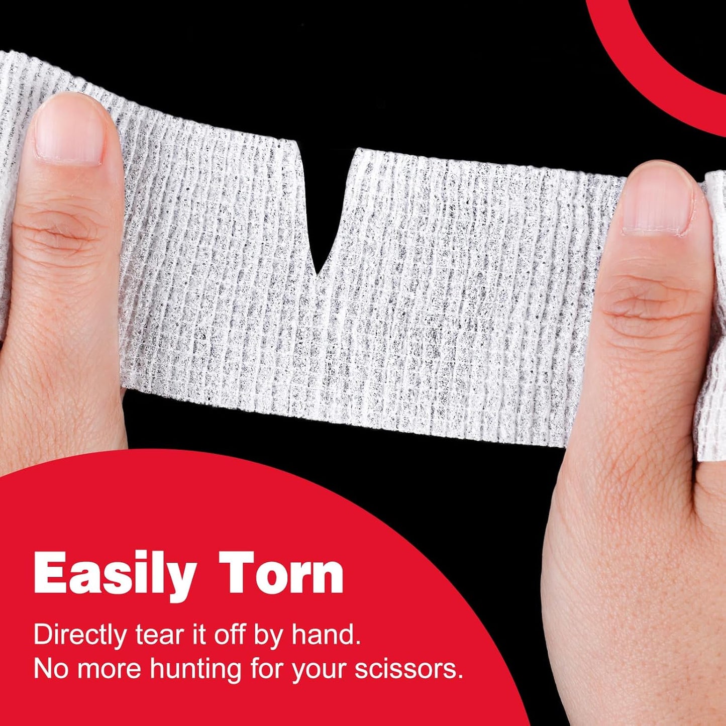 AZEN 16 Pack Self Adhesive Bandage Wrap Pink, 2" X 5 Yards Elastic Cohesive Bandage Wrap, Athletic Tape, Vet Wrap, Ankle Tape, Tattoo Grip Tape Wrap (White)