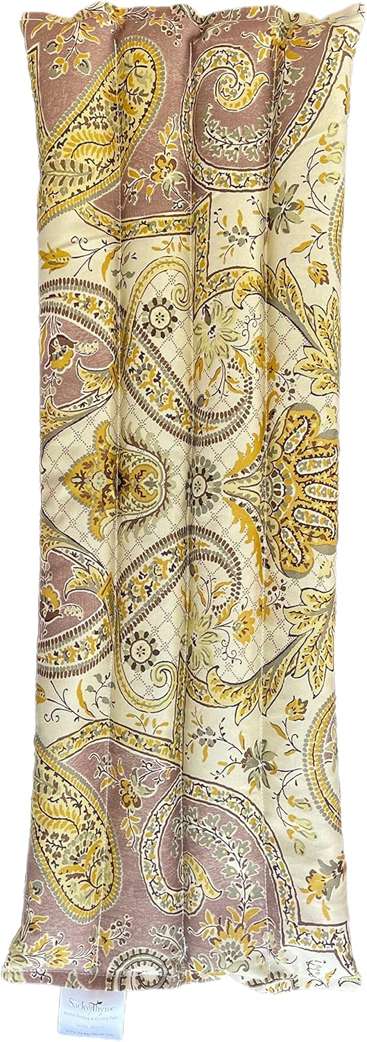 Microwavable Heating Pad for Back Pain, Cramps, Arthritis Relief, Heat Pad with Moist Heat Therapy - Hot Heated Pad Flaxseed, Cherry Pit, Herbs Comforting Aromatherapy, Made in USA, Large