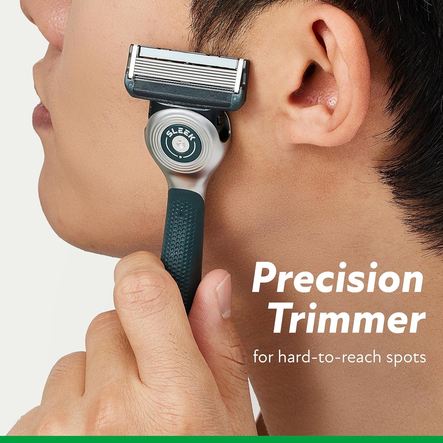 DORCO SLEEK Six Blade Razor System with Multi-Flex Technology, Precision Shaving Razor Handle, Includes 7 Cartridges